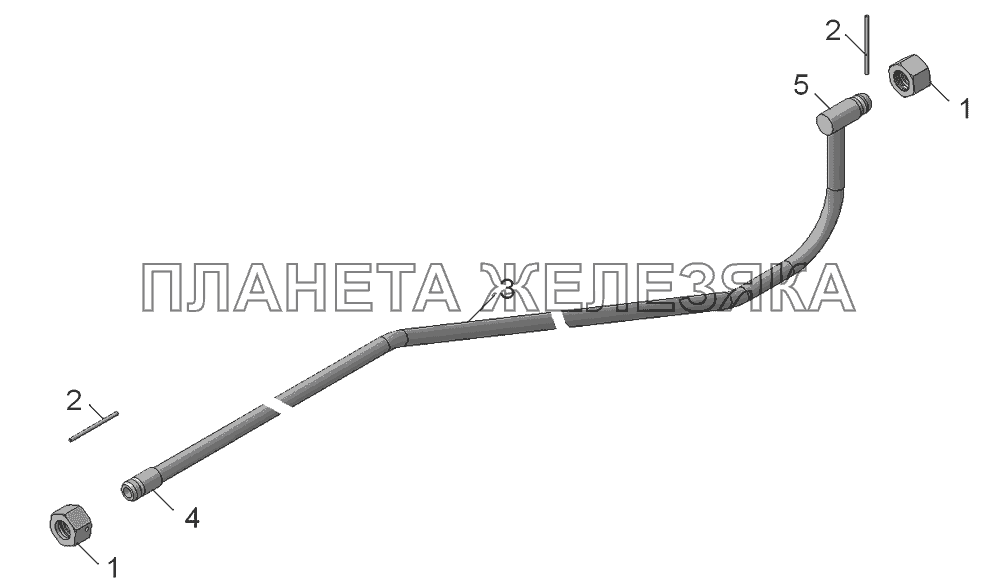 45143-8609141 Труба высокого давления КамАЗ-45143 45143-8609141 Труба высокого давления КамАЗ-45143
