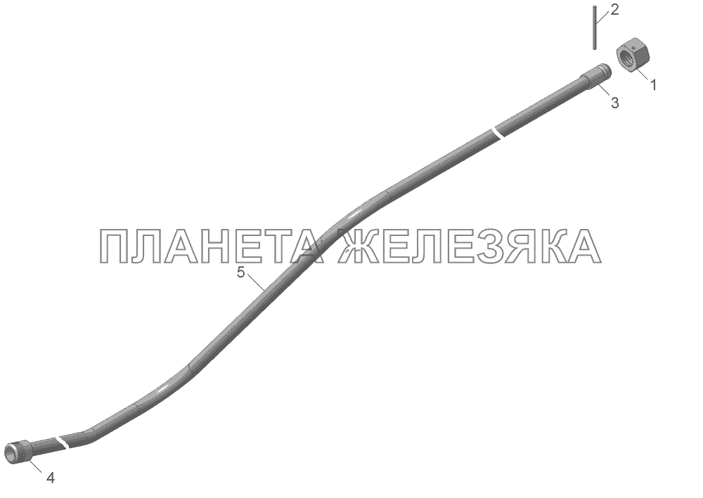 55102-8609143 Труба высокого давления КамАЗ-45143 55102-8609143 Труба высокого давления КамАЗ-45143