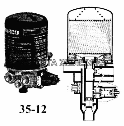 Осушитель с регулятором давления КамАЗ-5297