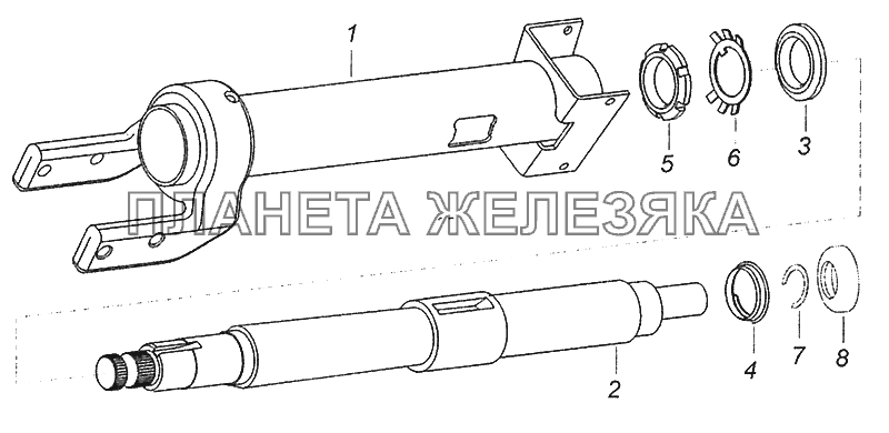 6520-3444010-19 Колонка рулевого управления Шасси КамАЗ-52974