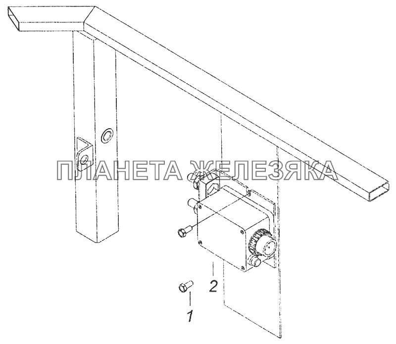 52974-3761001 Установка устройства защиты бортовой сети Шасси КамАЗ-52974