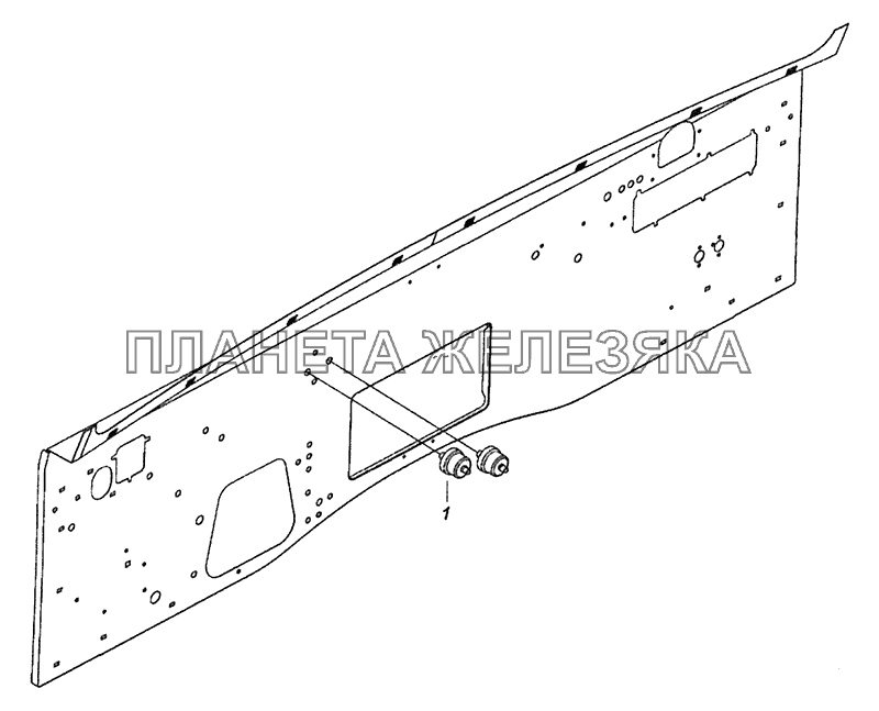 4308-3830005 Установка датчиков указателя давления воздуха Шасси КамАЗ-52974