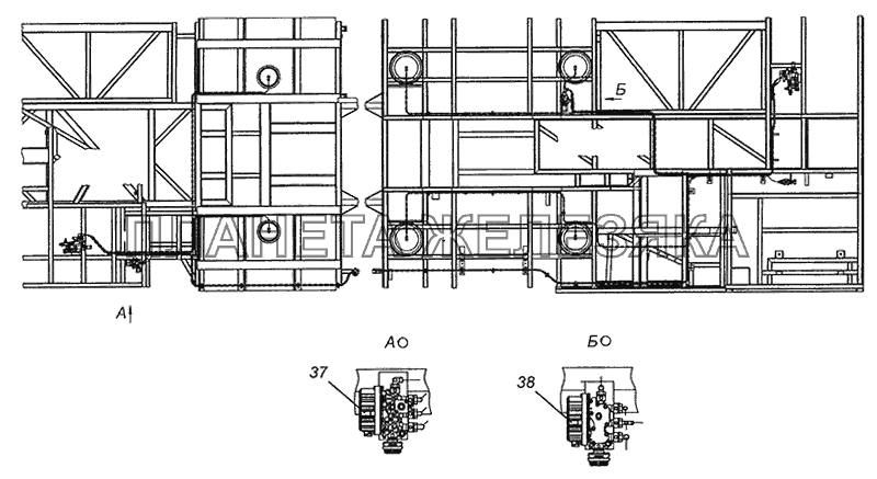 52974-4005001 Установка управления пневмоподвеской ECAS Шасси КамАЗ-52974