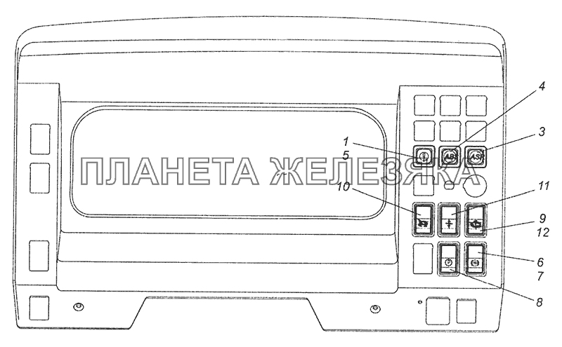 5297-4014002 Установка переключателей на панели приборов Шасси КамАЗ-52974