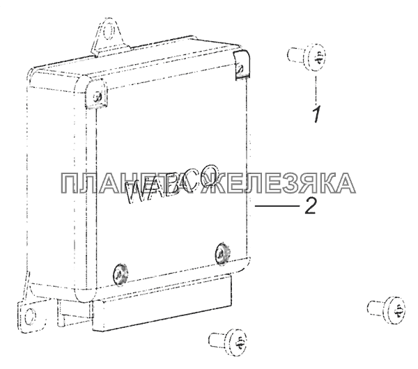 5297-4015012-40 Установка блока управления АБС Шасси КамАЗ-52974