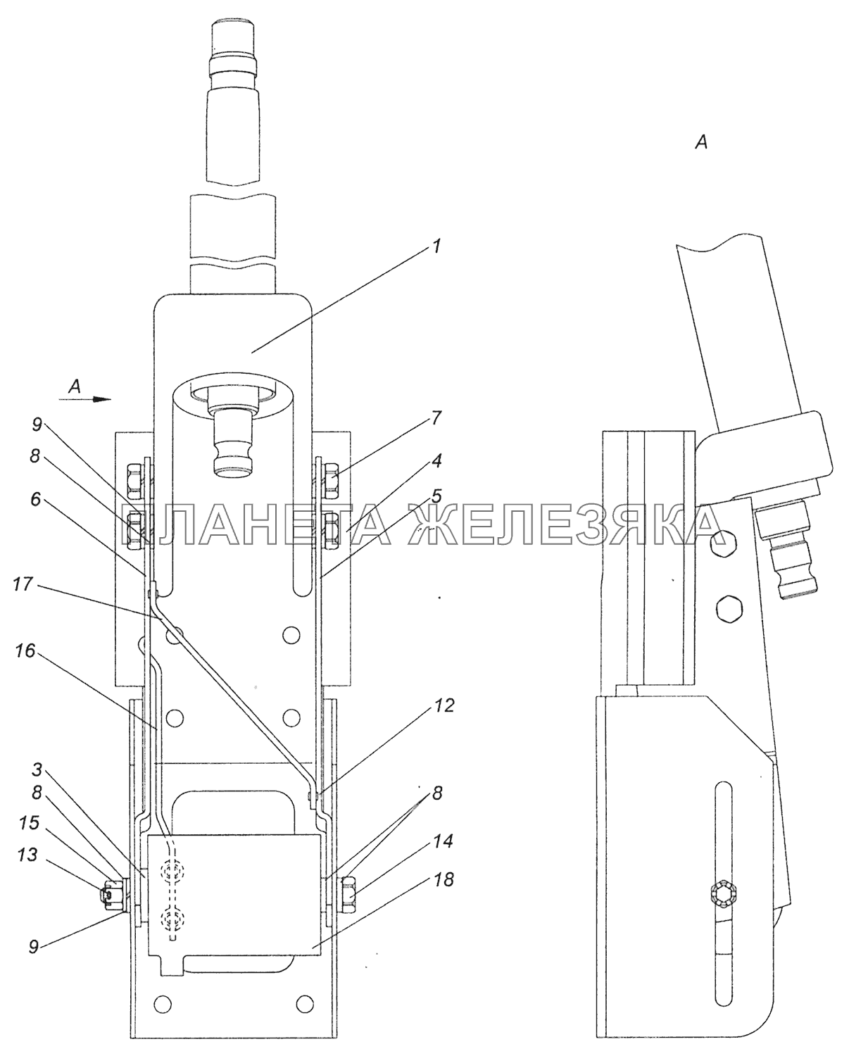 6520-3444008-19 Колонка рулевого управления Шасси КамАЗ-5297