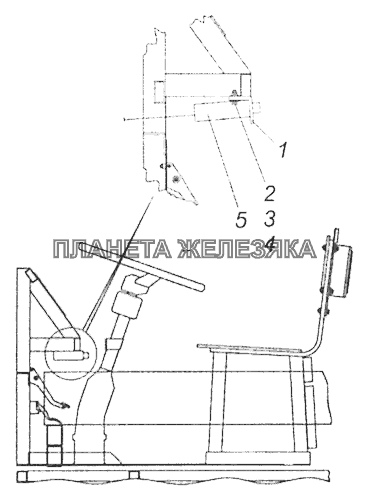 5297-4001006 Установка пятиклавишного переключателя Шасси КамАЗ-5297 5297-4001006 Установка пятиклавишного переключателя Шасси КамАЗ-5297