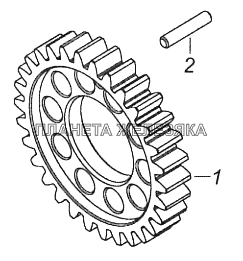 7406.1005031 Шестерня коленчатого вала Шасси КамАЗ-5297