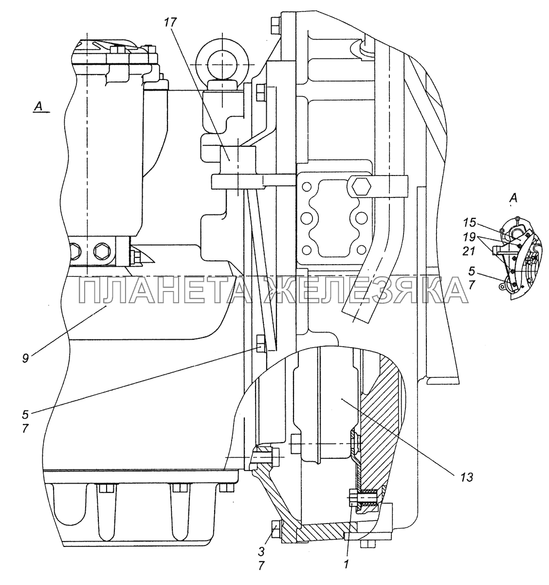 5297-1700010-20 Установка гидромеханической передачи Шасси КамАЗ-5297