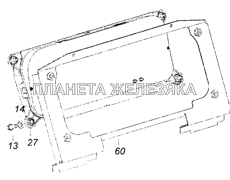 5308-3805010 Щиток приборов КамАЗ-5308 (Евро 4)