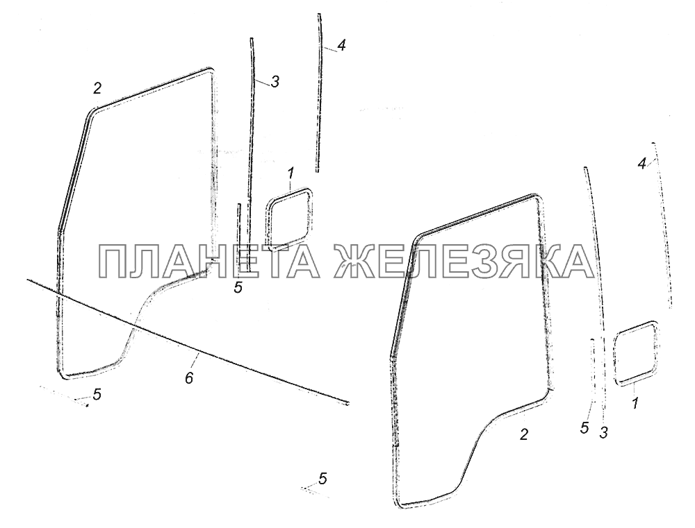 53205-8212300 Установка окантовок и уплотнителей КамАЗ-5308 (Евро 4)