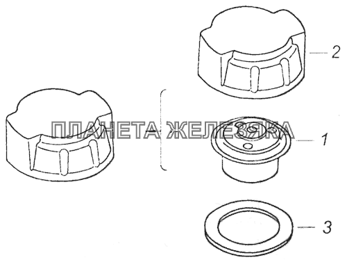 5320-1311060 Пробка расширительного бачка КамАЗ-5308 (Евро 4)