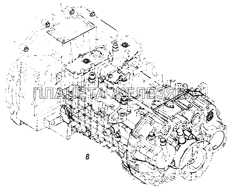 5308-1700005-10 Установка коробки передач на двигатель КамАЗ-5308 (Евро 4) 5308-1700005-10 Установка коробки передач на двигатель КамАЗ-5308 (Евро 4)