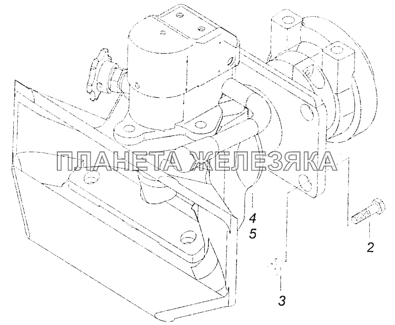 4308-2707001 Установка тягово-сцепного устройства КамАЗ-5308 (Евро 4)