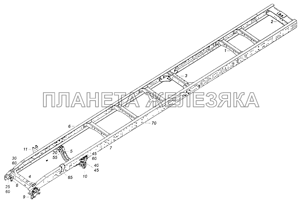 5308-2800010-15, 5308-2800010-16, 53082-2800010-15, 53082-2800010-16 Рама КамАЗ-5308 (Евро 4) 5308-2800010-15, 5308-2800010-16, 53082-2800010-15, 53082-2800010-16 Рама КамАЗ-5308 (Евро 4)
