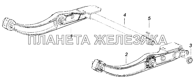 5308-2919490-40 Балка задней подвески со стяжкой КамАЗ-5308 (Евро 4)