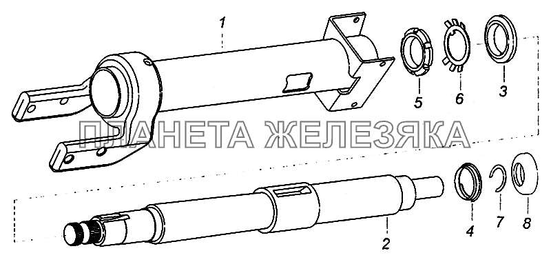 6520-3444010-19 Колонка рулевого управления КамАЗ-5308 (Евро 4)