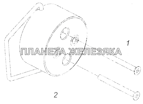 53205-3723005 Установка розетки переносной лампы КамАЗ-5308 (Евро 3)