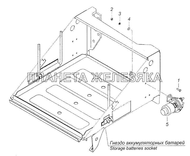 5320-3737001-01 Установка малогабаритного выключателя массы КамАЗ-5308 (Евро 3)