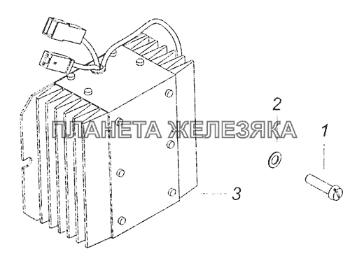 53215-3759001 Установка преобразователя напряжения КамАЗ-5308 (Евро 3)