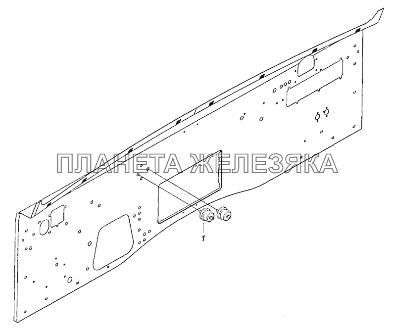 4308-3830005 Установка датчиков указателя давления воздуха КамАЗ-5308 (Евро 3)