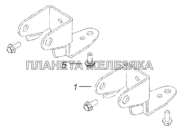 5308-5001005 Установка элементов задней подвески кабины КамАЗ-5308 (Евро 3)