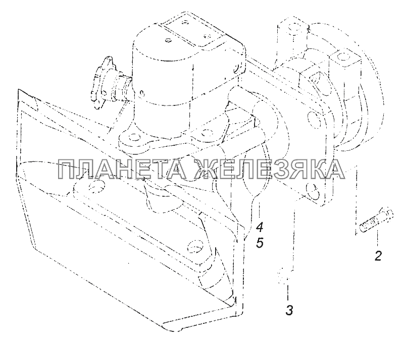 4308-2707001 Установка тягово-сцепного устройства КамАЗ-5308 (Евро 3)