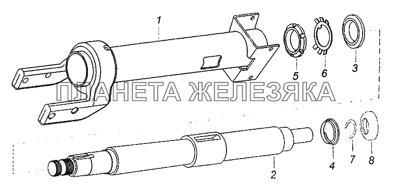 6520-3444010-19 Колонка рулевого управления КамАЗ-5308 (Евро 3)