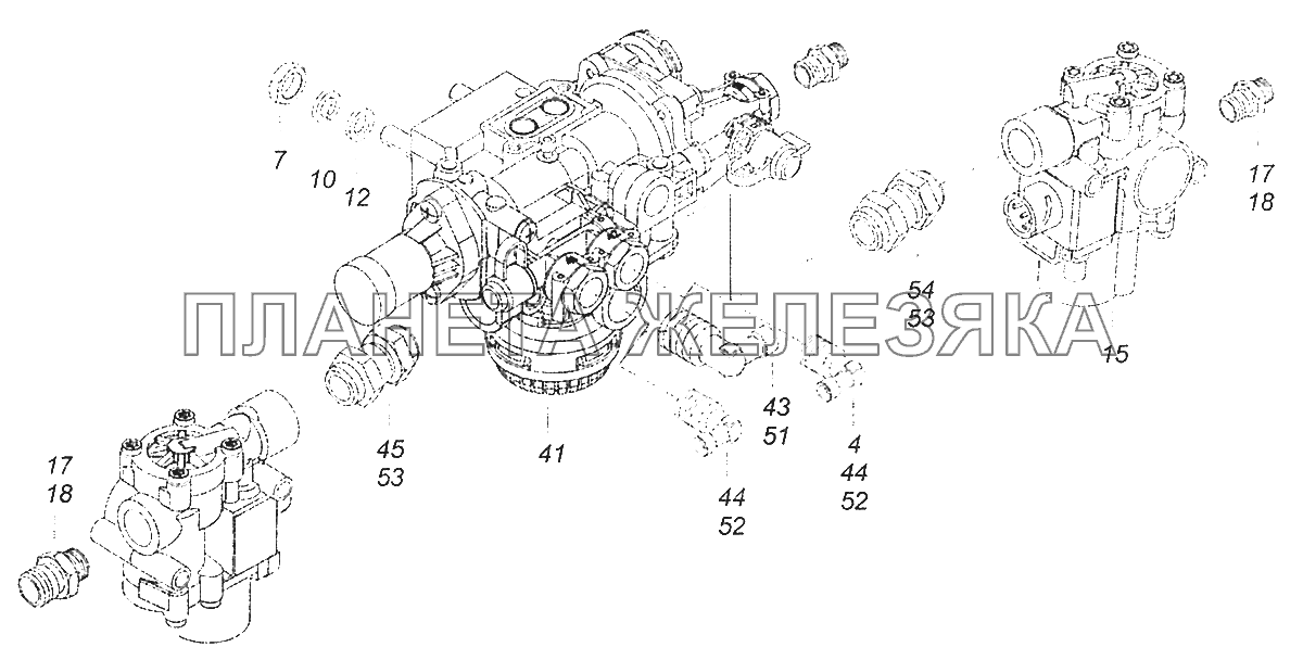 5308-3500033-04 Установка регулятора тормозных сил КамАЗ-5308 (Евро 3)