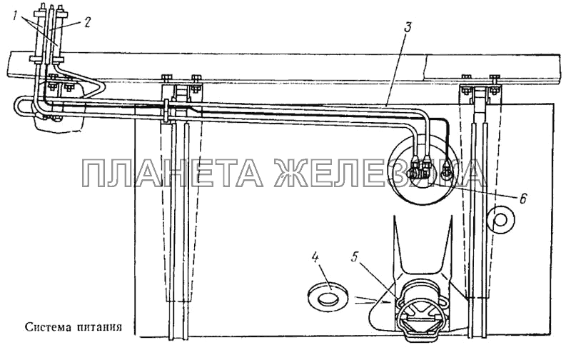 Система питания КамАЗ-5315