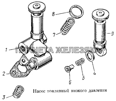 Насос топливный низкого давления КамАЗ-5315 Насос топливный низкого давления КамАЗ-5315