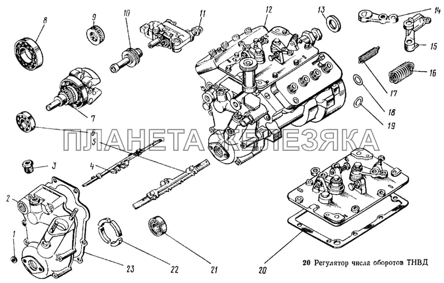 Регулятор числа оборотов ТНВД КамАЗ-5315