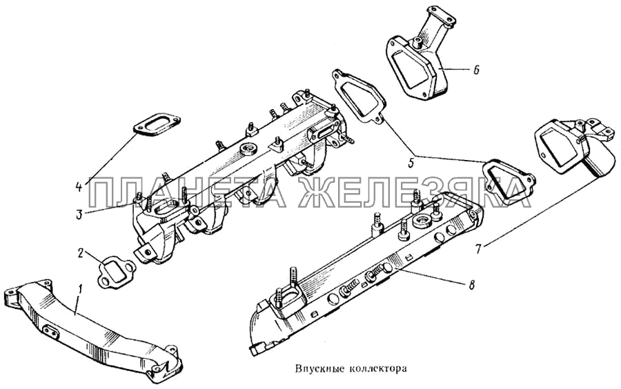 Впускные коллектора КамАЗ-5315