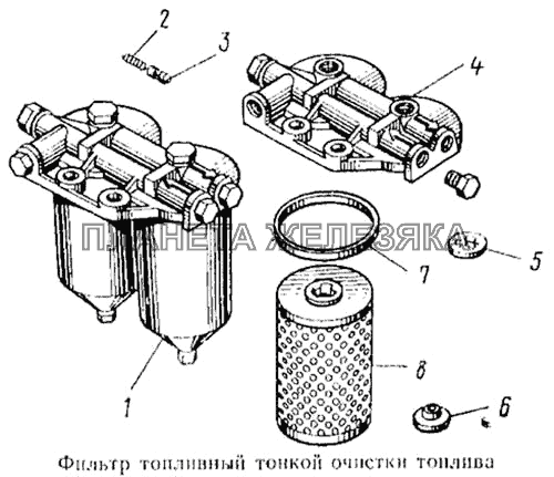 Фильтр тонкой очистки топлива КамАЗ-5315