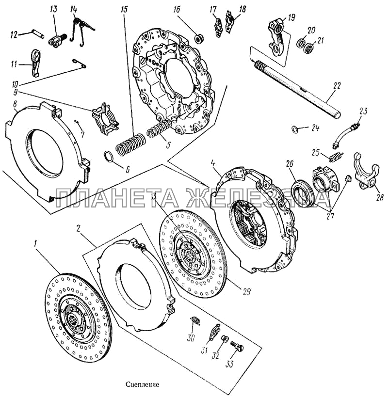 Сцепление КамАЗ-5315