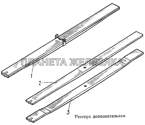 Рессора дополнительная КамАЗ-5315 Рессора дополнительная КамАЗ-5315