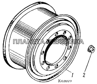 Колесо КамАЗ-5315