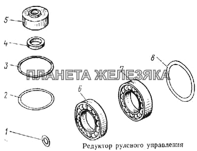 Редуктор рулевого управления КамАЗ-5315