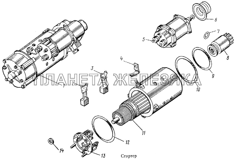 Стартер КамАЗ-5315