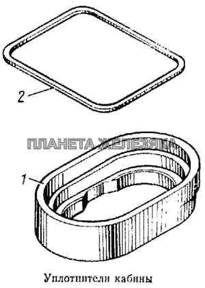 Уплотнители кабины КамАЗ-5315