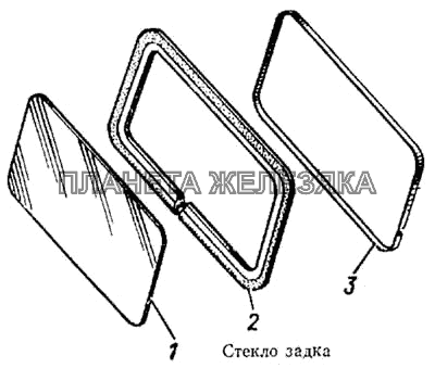 Стекло задка КамАЗ-5315