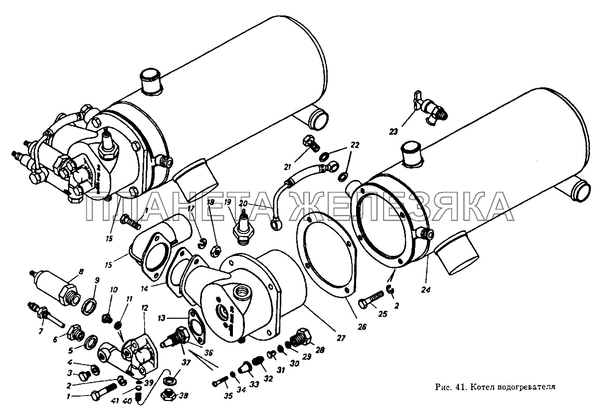 Котел подогревателя КамАЗ-54112