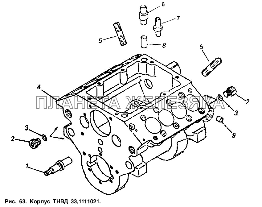 Корпус ТНВД КамАЗ-5320