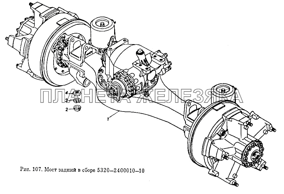 Мост задний в сборе КамАЗ-5410