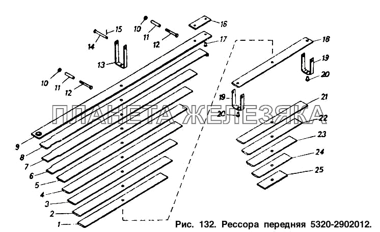 Рессора передняя КамАЗ-5511