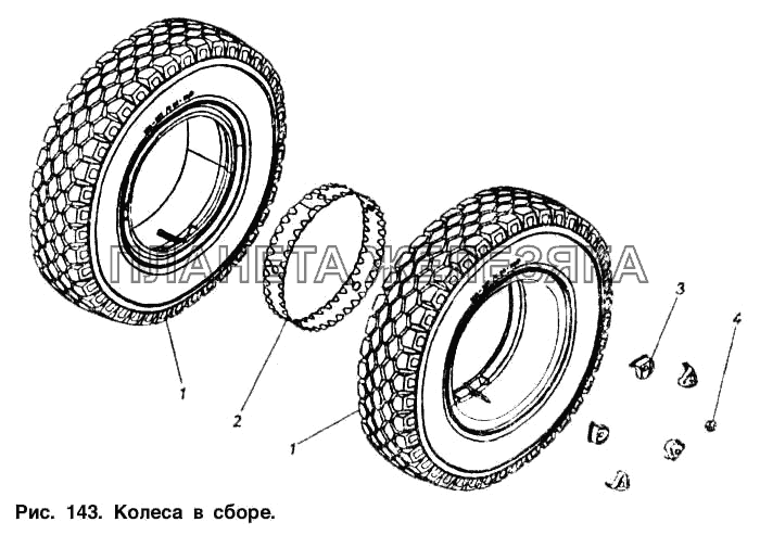 Колеса в сборе КамАЗ-5410