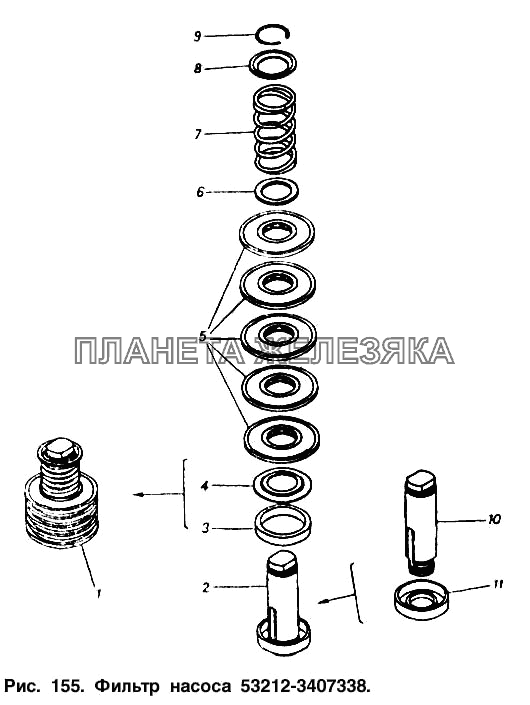 Фильтр насоса КамАЗ-5320