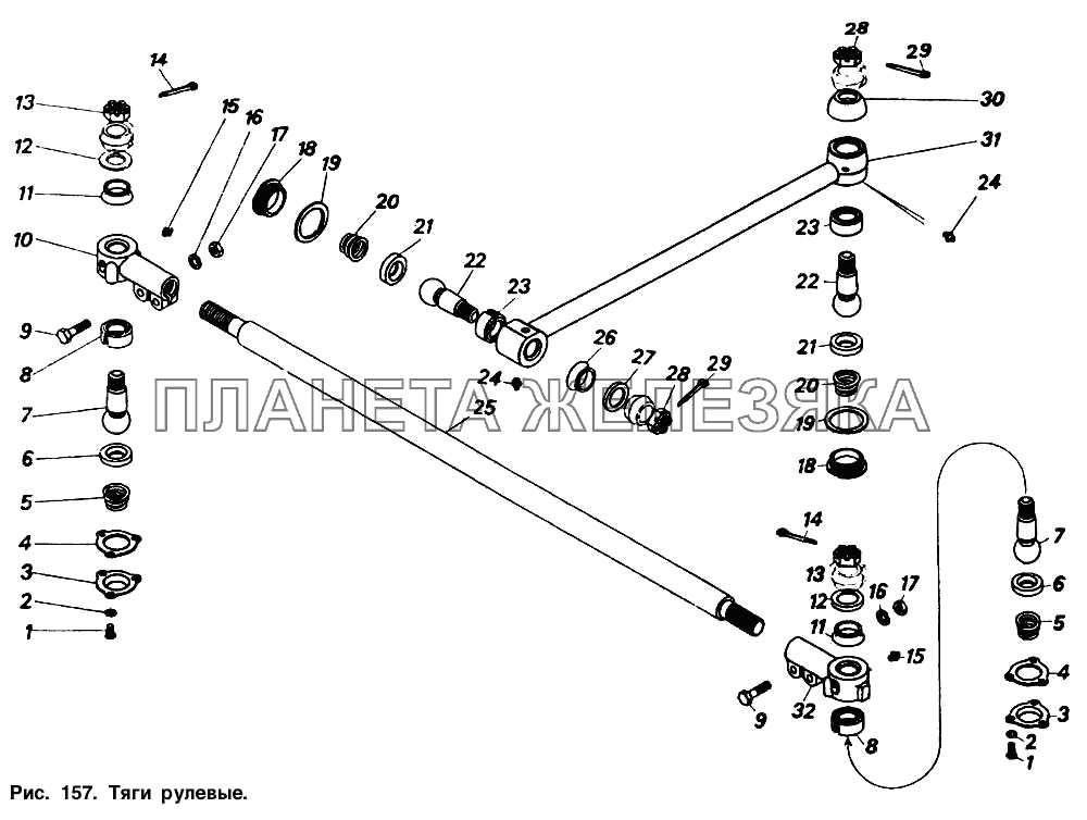 Тяги рулевые КамАЗ-5410