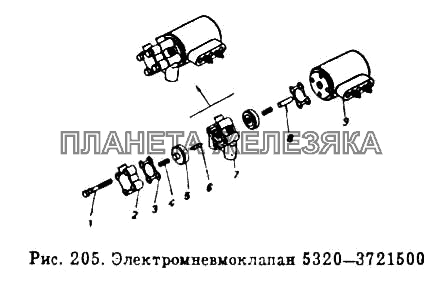 Электропневмоклапан КамАЗ-55102