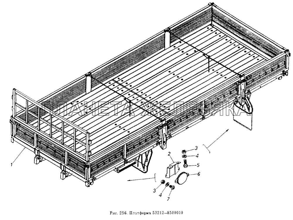 Платформа 53212-8500010 КамАЗ-53212